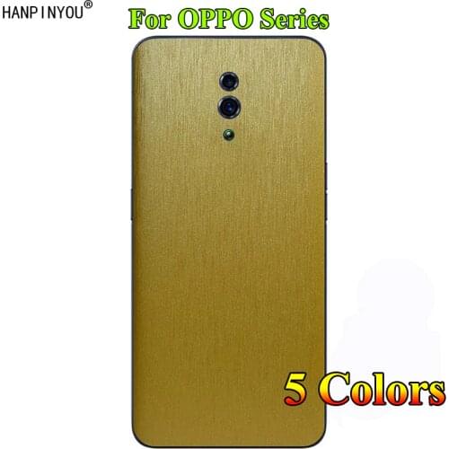 For OPPO Find X2 Neo Lite Reno 10X Zoom 3 2 2z F 4 Pro Back Brushed Metal Decal Skin Protective Film Wire Drawing Sticker