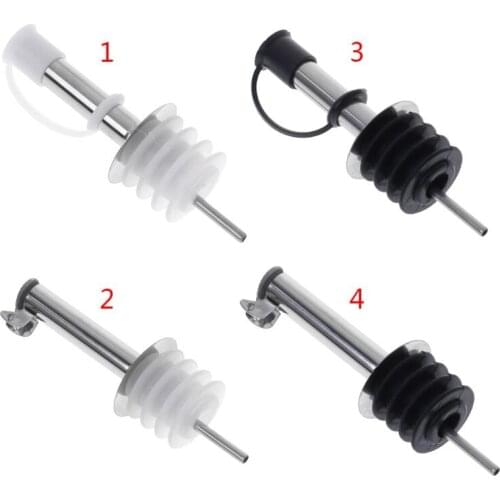 Stainless Steel Olive Oil Red Wine Pourer Dispenser Spout Bottle Stopper Bar Barware Tools