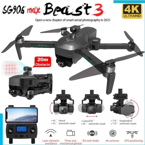 2021 NWE SG906 MAX Drone 4k HD 3-Axis Gimbal Camera 5G WIFI GPS Professional Quadcopter Obstacle Avoidance Dron