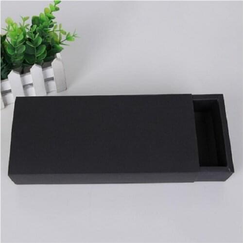 25cm*9.5cm*6.5cm Eco Friendly Kraft Paper Cardboard Drawer Box Socks Underwear Gift Packaging Storage Paper Box Color Mixed