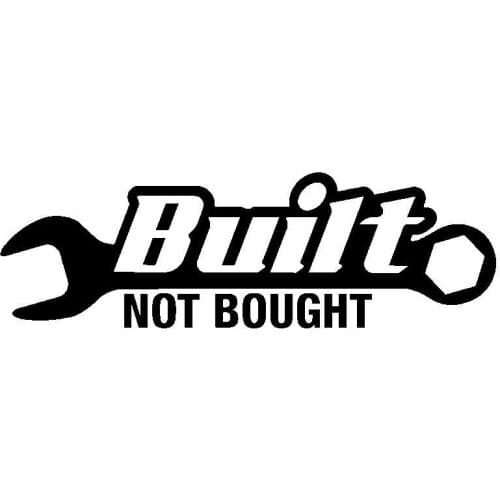 Fuzhen Boutique Decals Exterior Accessories Hot Sell Built Not Bought Vinyl Car Stickers Camper Waterproof Decal for SUV RV VAN