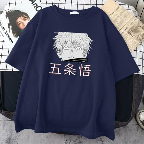 Jujutsu Kaisen Anime Print T-Shirts Men Harajuku Casual Clothing Hip Hop Streetwear Tops Summer Round Neck Tee Shirt For Male