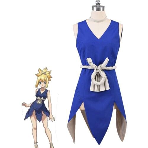 Anime Dr. Stone Amber Kohaku Cosplay Costumes Halloween Christmas Party Suit Amber Dress Cute Cosplay Outfits Custom Made