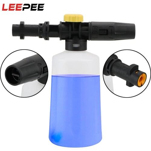 LEEPEE Car Soap Foam Generator Adjustable Sprayer Nozzle High Pressure Snow Foam Washers for Karcher K2 K3 K4 K5 K6 K7 750ML