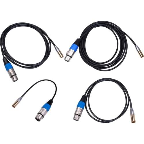 Mini-XLR Male to XLR Female Microphone Patch Cable for BMPCC 4k Pocket 4K Camera 4k Video Assist Audio Replacement Cable