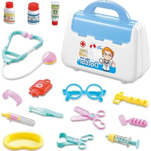 Infantil Medical Kit Accessories Pretend Medical Set Case Early Education Puzzle Role Play Doctor Set For Kids Birthday Gift