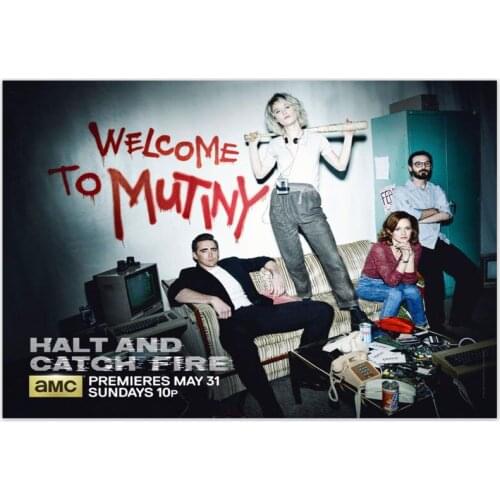 Custom Halt and Catch Fire TV Painting Home Room Wall Decoration Canvas Posters And Decoration Pictures 20x30cm,27x40cm