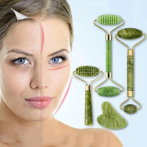 Natural Massager For Face Gouache Scraper For Face Massager Jade Roller Guasha Scraper For Face Microniddle Roller Face Gua Sha