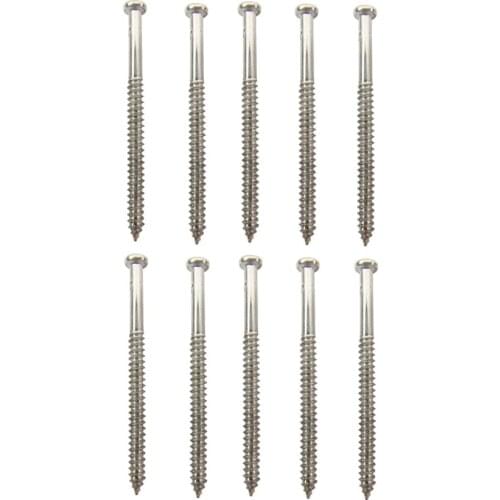 NEW 10pcs/pack Mushroom Head Style Screws Electric Guitar Bass Pickup Mounting Screws 2.6*37mm