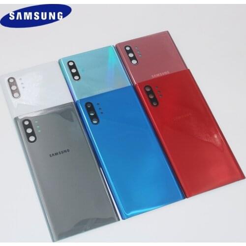 Original Samsung Galaxy Note 10 N970 Note 10 pro N975 Note X NOTE10 + Battery Back Cover Door Housing +Camera Glass Lens Frame