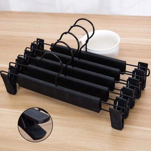 Antiskid Plastic Pants Rack Clothing Store Jacket Hanging Mens And Womens Black Adult Clothes Support