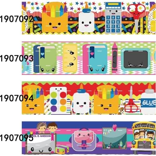 FLRARIBBONS 75mm hot sale back to school printed liston