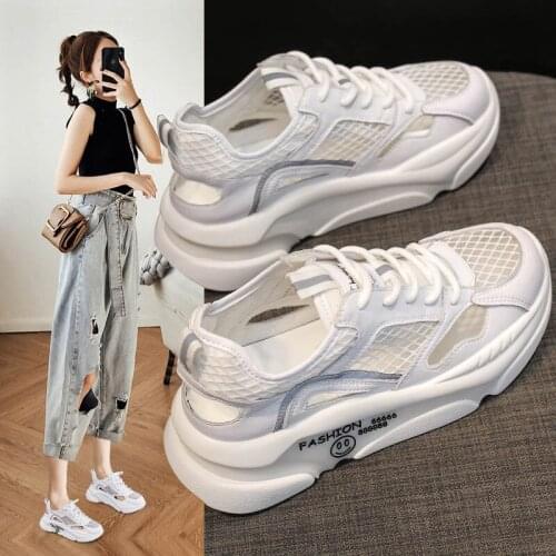 2021 summer new casual daddy shoes women fashion soft sole thick bottom sports sandals women shoes woman sneakers zapatos mujer