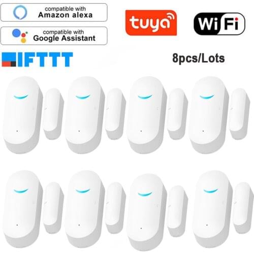 Tuya Smart WiFi Door Sensor Door Open / Closed Detectors WiFi App Notification Alert security alarm support Alexa Google Home