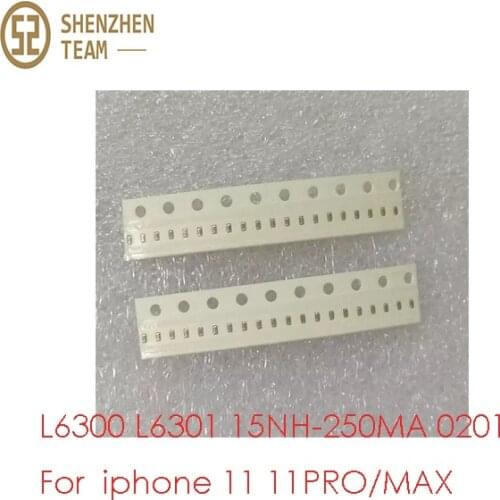 SZteam 20-100pcs For iphone 11 11PRO/MAX L6300 L6301 15NH-250MA 0201 small blue usb hydra tristar inductance