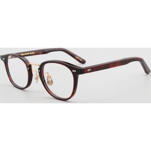 Vintage Handmade Acetate Glasses Frame Unisex Prescription Lens Optical Eyewear Goggle Anti-reflective Retro Reading Eyeglasses