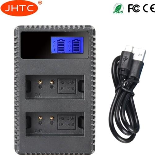 JHTC Lp e10 lp-e10 Charger LC-E10C For for Canon Camera LP-E10 LPE10 E10 KISS X50 EOS 1100D 1200D 1300D Battery Charger lpe10