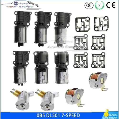 Original 100% work 0B5 DL501 7-SPEED Transmission Control Valve Solenoids for AUDI A5 A4 A6 A7 Q5 Transmission Shift Solenoid