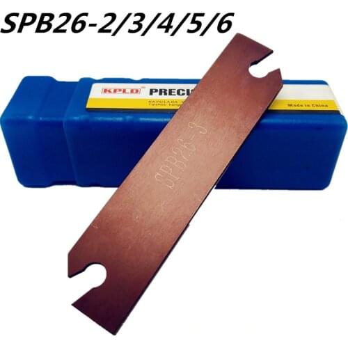 1PCS SPB26-3 / -2 / -4 / -5 / -6 grooving tool holder for SP300 SP400 slotted blade PC9030 / NC3030 plug-in grooving tools