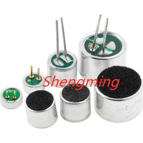 10pcs 9*7mm 6*5mm 4.5*2.2mm 6*2.2mm 52DB electret microphone pick-up DIP SMD