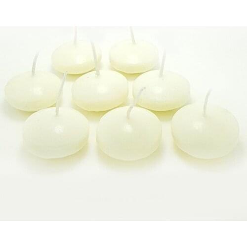 8'li Big size White Floating Tea Light Candle mm30-8 candles and scents свечи и ароматы velas y aromas