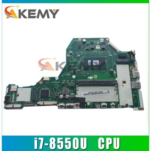 Akemy Laptop motherboard For ACER Aspire A515-51 i7-8550U Mainboard NBGSY1100 LA-E891P SR3LC DDR4