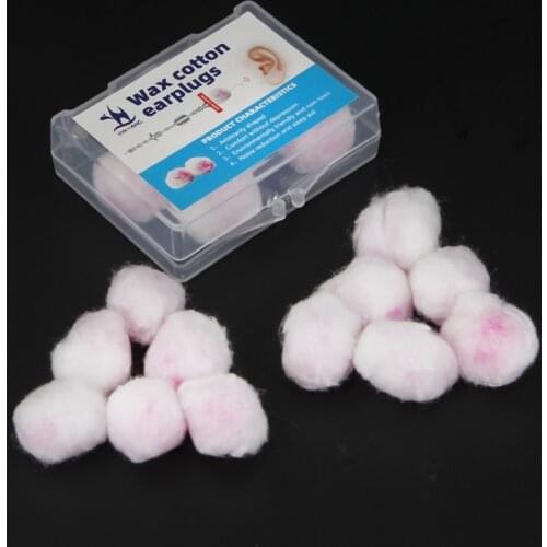 Wax Cotton Noise Reduction Earplugs Noise Travel Sleep Swimming Soundproof Protect Hearing Noise Reduction Cotton Protection