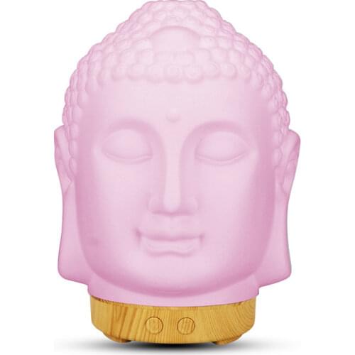 Free shipping budda aroma diffuser ultrasonic ceramic humidifier with 7C led light