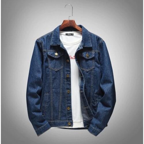 Brand Denim Jacket 2020 New slim mens jackets and coats casual denim jacket men veste homme men jeans jacket male blue size 5XL