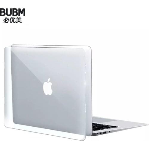 BUBM Crystal Clear Hard Case Compatible MacBook 12 inch,MacBook Air 13 Inch,Newest MacBook Pro 13