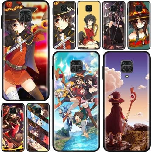 Silicone Cover Anime KonoSuba Megumin For Xiaomi Redmi Note 10 10S 9 9C 9S Pro Max 9T 8T 8 7 6 5 Pro 5A 4X 4 Phone Case