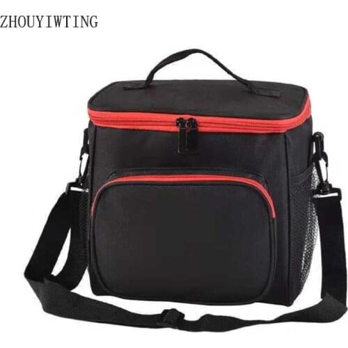 Men Thermal Insulated Lunch Box Tote Cooler Handbag Oxford Ice Picnic Bags For Women Outdoor Travel Food Storage Container Pouch