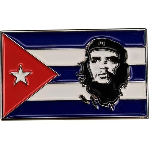 Cuban flag Che Guevara Brooch Enamel Pin