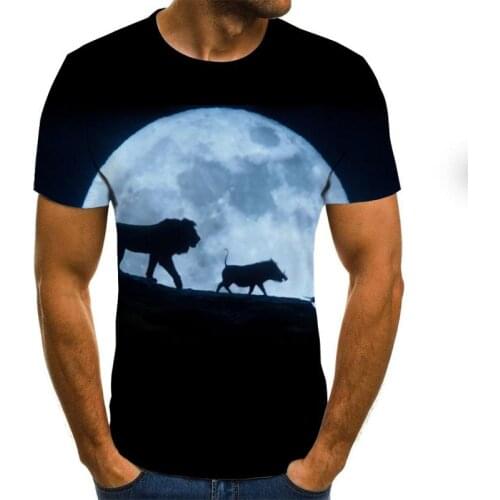 Summer new 3D printing mens T-shirt casual short-sleeved O-neck mens T-shirt fashion splash ink printing 3D T-shirt top