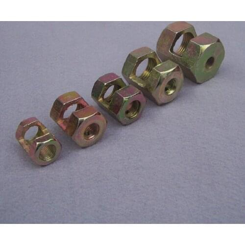 M10 to M12 m16 m20 m25 connector for threaded hollow tube coupler conveyer adapter diy accessories tooth opening at the middle