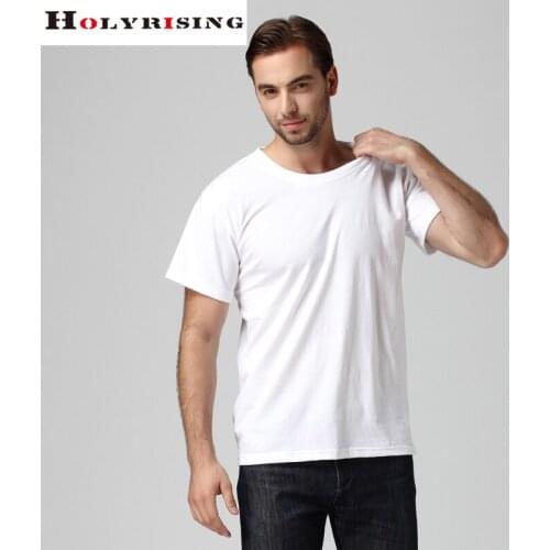 Men t-shirts 2017 summer cotton t shirt slim fit tees prited soft top short sleeve bottoming shirt for sale s-3XL Holyrising