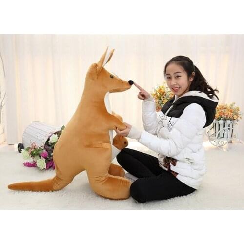 Stuffed toy 120cm kangaroo plush toy mother& child kangaroo doll hugging pillow, birthday gift b0053