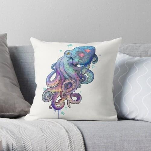 Octopus Throw Pillow Cushion Cover Polyester throw pillows case on sofa home living room car seat decor 45x45cm