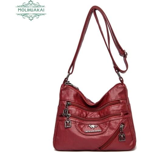 Luxury Design Ladies Shoulder Bags Large Capacity Conventional Handbags Multi Layer Pockets Fashion Girl Handbags Messenger Bag