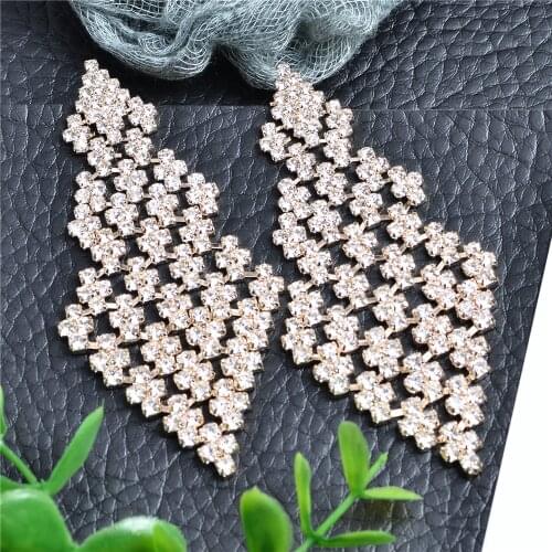 Luxury Crystal Earrings Star Rhinestone Jewelry Prom Wedding Fashion Accessories Ladies Party Gift CORUIXI E183010