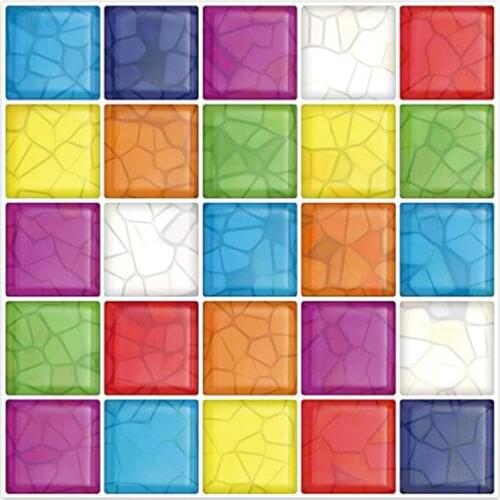 Peel and Stick Self-Adhesive Backsplash Tile for Bathroom/Kitchen DIY Renovation Project, 10" X 10", Pack of 4