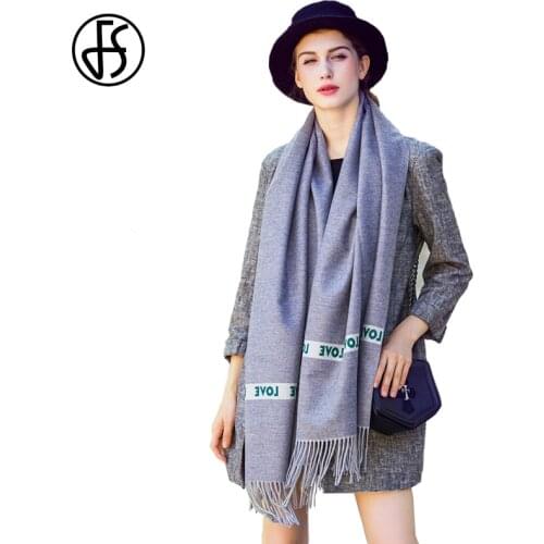 FS Cashmere Scarf Jacquard Love Women Winter Warm Shawls Wraps Luxury Brand Fashion Thick Long Scarves Foulard Echarpe Pashmina