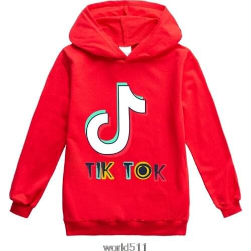 Tik Tok Boys Girls Hoodies Spring Autumn Outwear Children Sweatshirts for Kids Clothes Teenager Boys Girls Pullovers 2-16Year