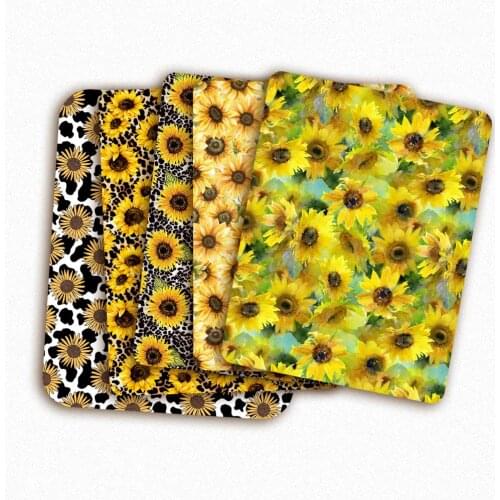 Polyester Cotton Fabric By The Yard Sunflower Pattern Cloth Sewing Supplies Material Clothes Dress Making Diy Crafts 45*145cm/Pc