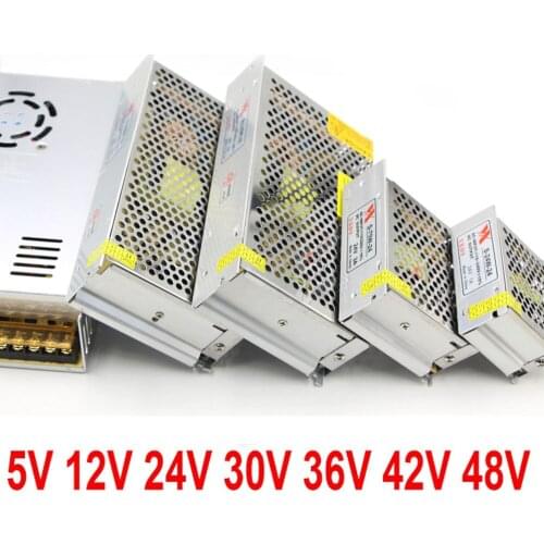 Lighting Transformers AC 110V 220V TO DC 5V 12V 24V 48V CCTV LED Strip Power Supply Adapter 1A 2A 3A 5A 10A 20A 30A 40A 10W 800W
