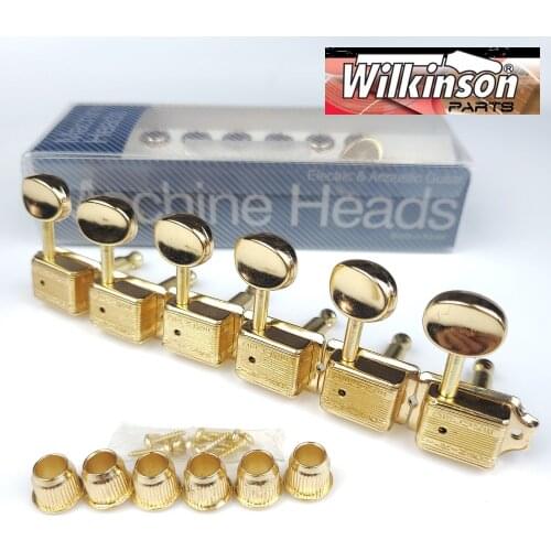 Wilkinson Vintage Golden Tuners Electric Guitar Machine Heads Tuners For ST & TL Guitar OR Similar WJ-55 Gold Tuning Pegs