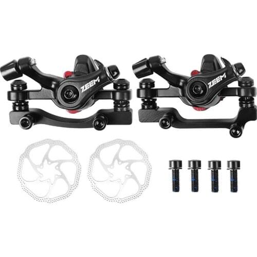 ZEEM T8 Bike Disc Brake Mechanical Line Pulling Disc Brake Mtb Electric Bicycle Folding Car Brake Bicycle Accessories
