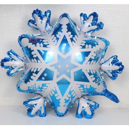 10/50pcs Frozen Snowflakes balloon Transparent Toy Ball Christmas Wedding Baby Birthday Party Decoration Kid Gift