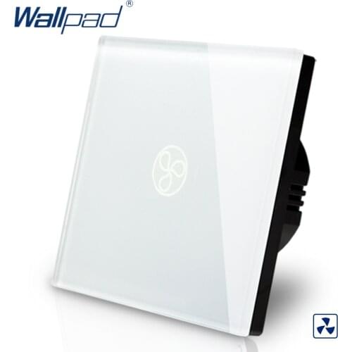 Fan Speed Regulator Wallpad EU Standard Touch Switch AC 110~250V Touch Switch White Wall Light Switch 110-250V