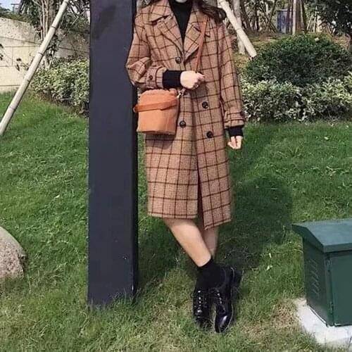 Женские пальто в клетку Xikom China At AliExpress